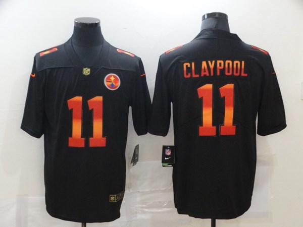 Men's Pittsburgh Steelers #11 Chase Claypool 2020 Black Fashion Limited Stitched Jersey